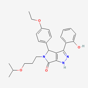 4-(4-ethoxyphenyl)-3-(2-hydroxyphenyl)-5-[3-(propan-2-yloxy)propyl]-4,5-dihydropyrrolo[3,4-c]pyrazol-6(1H)-one