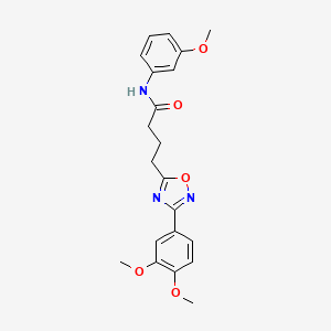 4-[3-(3,4-dimethoxyphenyl)-1,2,4-oxadiazol-5-yl]-N-(3-methoxyphenyl)butanamide