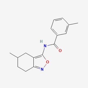 3-methyl-N-(5-methyl-4,5,6,7-tetrahydro-2,1-benzoxazol-3-yl)benzamide