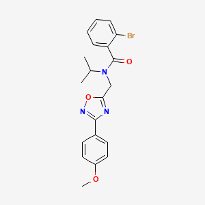 2-bromo-N-{[3-(4-methoxyphenyl)-1,2,4-oxadiazol-5-yl]methyl}-N-(propan-2-yl)benzamide