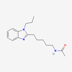 N-[5-(1-propyl-1H-benzimidazol-2-yl)pentyl]acetamide