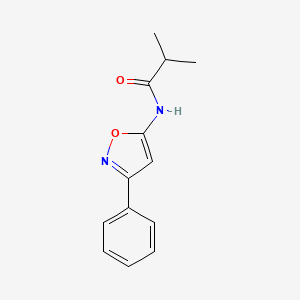 2-methyl-N-(3-phenyl-1,2-oxazol-5-yl)propanamide