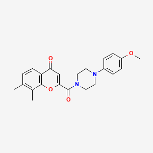 2-{[4-(4-methoxyphenyl)piperazin-1-yl]carbonyl}-7,8-dimethyl-4H-chromen-4-one