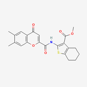 methyl 2-{[(6,7-dimethyl-4-oxo-4H-chromen-2-yl)carbonyl]amino}-4,5,6,7-tetrahydro-1-benzothiophene-3-carboxylate