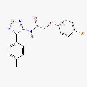 2-(4-bromophenoxy)-N-[4-(4-methylphenyl)-1,2,5-oxadiazol-3-yl]acetamide