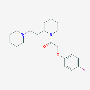 1-[(4-Fluorophenoxy)acetyl]-2-(2-piperidin-1-ylethyl)piperidine