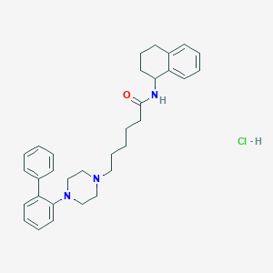 molecular formula C32H39N3O.HCl B1139529 LP 12 盐酸盐 CAS No. 1185136-22-4