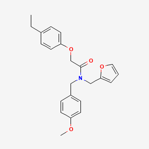 molecular formula C23H25NO4 B11395328 2-(4-ethylphenoxy)-N-(furan-2-ylmethyl)-N-(4-methoxybenzyl)acetamide 