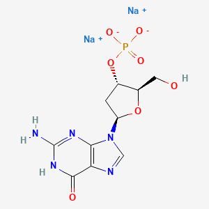 molecular formula C10H13N5NaO7P B1139534 2'-Deoxyguanosine 3'-monophosphate sodium salt CAS No. 102814-03-9