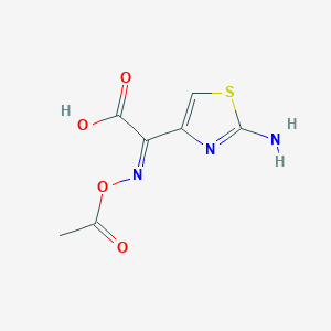 molecular formula C7H7N3O4S B1139535 (Z)-2-(Acetoxyimino)-2-(2-aminothiazol-4-yl)acetic acid CAS No. 110130-88-6