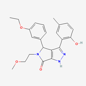 4-(3-ethoxyphenyl)-3-(2-hydroxy-5-methylphenyl)-5-(2-methoxyethyl)-4,5-dihydropyrrolo[3,4-c]pyrazol-6(1H)-one