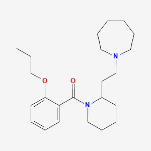 1-{2-[1-(2-Propoxybenzoyl)piperidin-2-yl]ethyl}azepane