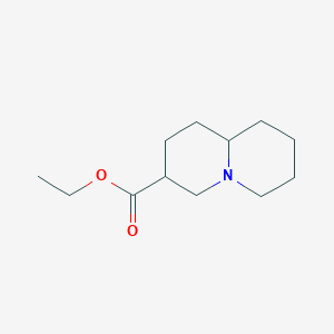 molecular formula C12H21NO2 B1139542 Ethyl octahydro-2H-quinolizine-3-carboxylate CAS No. 19728-76-8