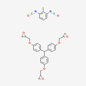 molecular formula C37H34N2O8 B1139543 Triphenylolmethane triglycidyl ether 2,6-tolylene diisocyanate adduct CAS No. 106253-69-4
