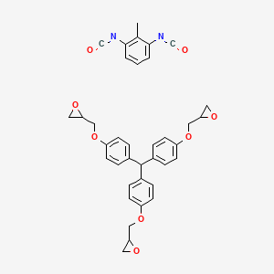 molecular formula C37H34N2O8 B1139543 三苯并三缩甲醚三缩水甘油醚2,6-二甲苯二异氰酸酯加合物 CAS No. 106253-69-4