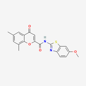 N-(6-methoxy-1,3-benzothiazol-2-yl)-6,8-dimethyl-4-oxo-4H-chromene-2-carboxamide