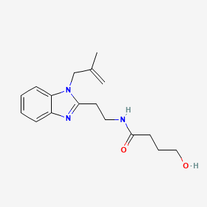 4-hydroxy-N-{2-[1-(2-methylprop-2-en-1-yl)-1H-benzimidazol-2-yl]ethyl}butanamide