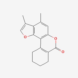 3,4-dimethyl-8,9,10,11-tetrahydro-7H-benzo[c]furo[2,3-f]chromen-7-one