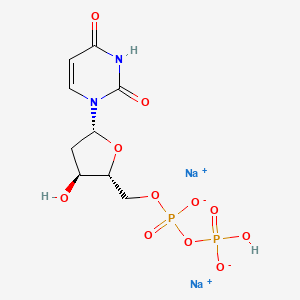 molecular formula C9H12N2Na2O11P2 B1139553 2/'-Deoxyuridine-5/'-diphosphate sodium salt CAS No. 102814-06-2