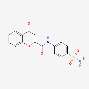 4H-1-Benzopyran-2-carboxanilide, 4-oxo-4'-sulfamoyl-