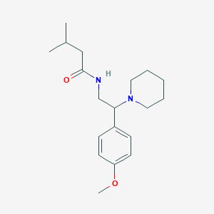 N-[2-(4-methoxyphenyl)-2-(piperidin-1-yl)ethyl]-3-methylbutanamide