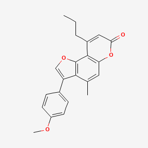 3-(4-methoxyphenyl)-4-methyl-9-propyl-7H-furo[2,3-f]chromen-7-one