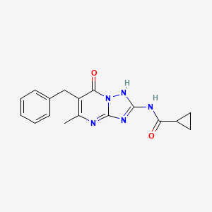 N-(6-benzyl-5-methyl-7-oxo-4,7-dihydro[1,2,4]triazolo[1,5-a]pyrimidin-2-yl)cyclopropanecarboxamide