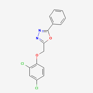 2-[(2,4-Dichlorophenoxy)methyl]-5-phenyl-1,3,4-oxadiazole