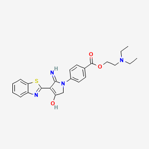 2-(diethylamino)ethyl 4-(5-amino-4-(benzo[d]thiazol-2-yl)-3-oxo-2,3-dihydro-1H-pyrrol-1-yl)benzoate