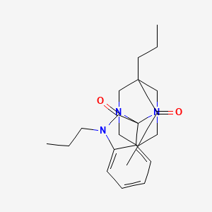 5-methyl-1',7-dipropyl-6H-spiro[1,3-diazatricyclo[3.3.1.1~3,7~]decane-2,3'-indole]-2',6(1'H)-dione