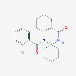 1'-[(2-chlorophenyl)carbonyl]-5',6',7',8'-tetrahydro-1'H-spiro[cyclohexane-1,2'-quinazolin]-4'(3'H)-one