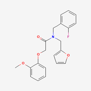 N-(2-fluorobenzyl)-N-(furan-2-ylmethyl)-2-(2-methoxyphenoxy)acetamide