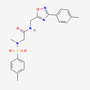 2-(N-Methyl4-methylbenzenesulfonamido)-N-{[3-(4-methylphenyl)-1,2,4-oxadiazol-5-YL]methyl}acetamide