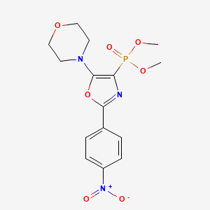 molecular formula C15H18N3O7P B11395687 Dimethyl [5-(morpholin-4-yl)-2-(4-nitrophenyl)-1,3-oxazol-4-yl]phosphonate 