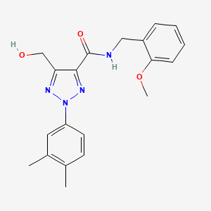 2-(3,4-dimethylphenyl)-5-(hydroxymethyl)-N-(2-methoxybenzyl)-2H-1,2,3-triazole-4-carboxamide