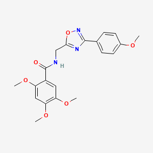 2,4,5-trimethoxy-N-{[3-(4-methoxyphenyl)-1,2,4-oxadiazol-5-yl]methyl}benzamide