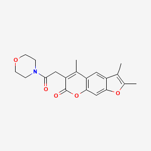 2,3,5-trimethyl-6-[2-(morpholin-4-yl)-2-oxoethyl]-7H-furo[3,2-g]chromen-7-one