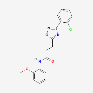 3-[3-(2-chlorophenyl)-1,2,4-oxadiazol-5-yl]-N-(2-methoxyphenyl)propanamide