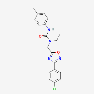 1-{[3-(4-Chlorophenyl)-1,2,4-oxadiazol-5-yl]methyl}-1-ethyl-3-(4-methylphenyl)urea