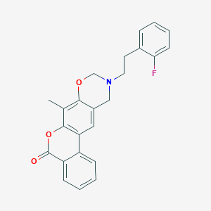 3-[2-(2-Fluorophenyl)ethyl]-12-methyl-2,3,4,10-tetrahydro-1,11-dioxa-3-azatetraphen-10-one