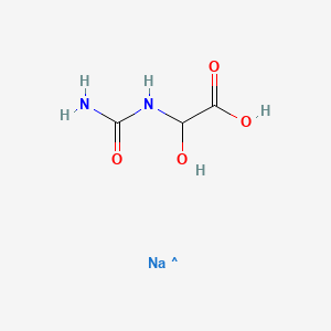 molecular formula C3H5N2NaO4 B1139575 Glyoxylurea sodium salt CAS No. 103192-53-6