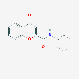 molecular formula C17H13NO3 B11395761 N-(3-methylphenyl)-4-oxo-4H-chromene-2-carboxamide 