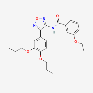 N-[4-(3,4-dipropoxyphenyl)-1,2,5-oxadiazol-3-yl]-3-ethoxybenzamide