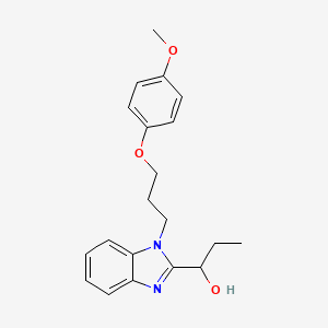 1-{1-[3-(4-methoxyphenoxy)propyl]-1H-benzimidazol-2-yl}propan-1-ol