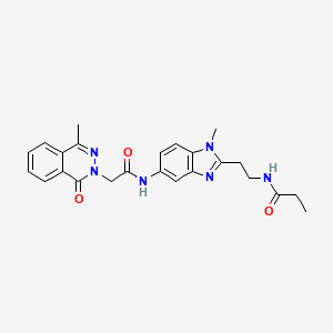 N-[2-(1-methyl-5-{[(4-methyl-1-oxophthalazin-2(1H)-yl)acetyl]amino}-1H-benzimidazol-2-yl)ethyl]propanamide