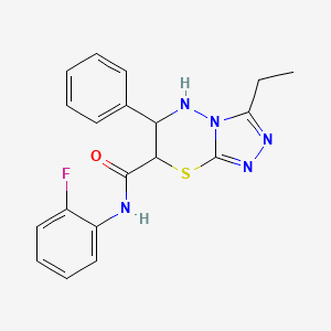 3-ethyl-N-(2-fluorophenyl)-6-phenyl-6,7-dihydro-5H-[1,2,4]triazolo[3,4-b][1,3,4]thiadiazine-7-carboxamide