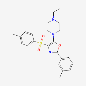 1-Ethyl-4-{2-(3-methylphenyl)-4-[(4-methylphenyl)sulfonyl]-1,3-oxazol-5-yl}piperazine