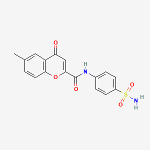 6-methyl-4-oxo-N-(4-sulfamoylphenyl)-4H-chromene-2-carboxamide