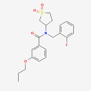 N-(1,1-dioxidotetrahydrothiophen-3-yl)-N-(2-fluorobenzyl)-3-propoxybenzamide