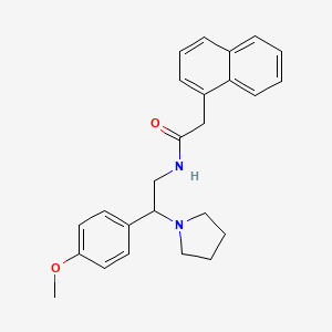 N-[2-(4-methoxyphenyl)-2-(pyrrolidin-1-yl)ethyl]-2-(naphthalen-1-yl)acetamide